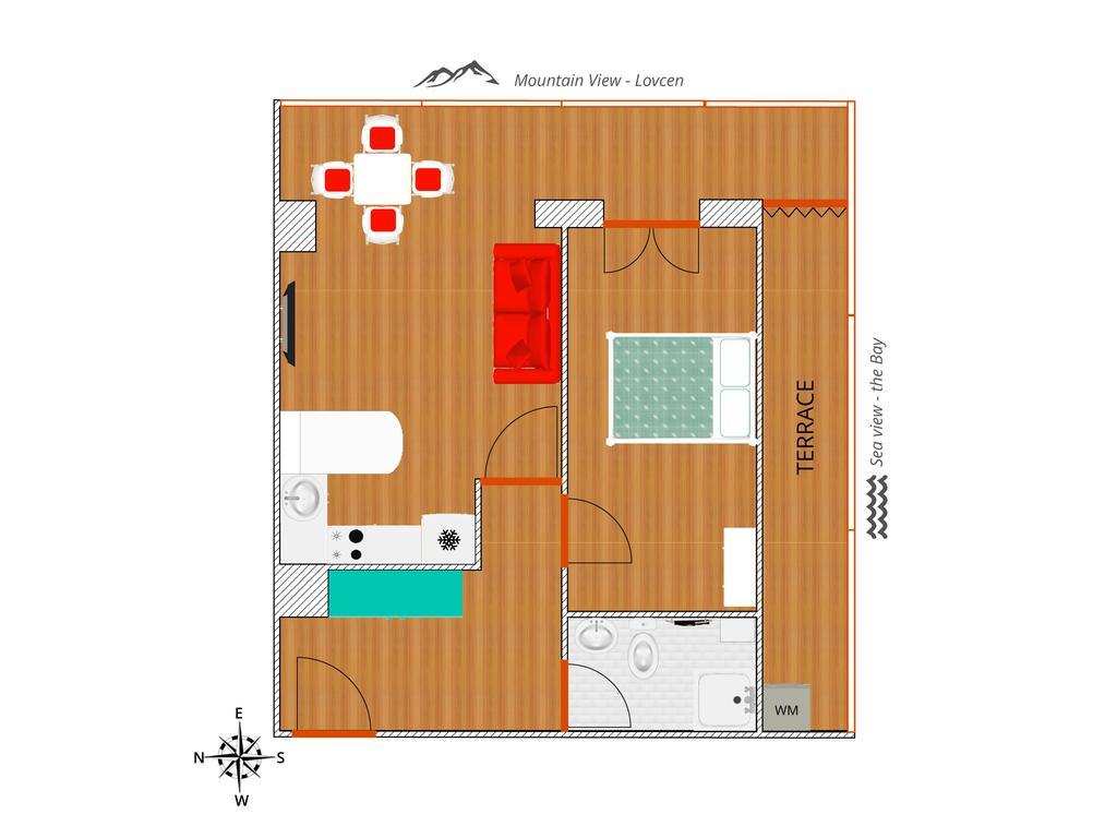Apartment DV Magnolia Teodo Esterno foto